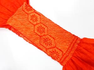 正絹　絞り　帯揚げ